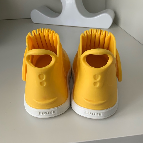 BUTLER Rockhopper Overshoe Kids Rubber Waterproof All Weather Yellow Size 5 6 7 - Picture 9 of 15